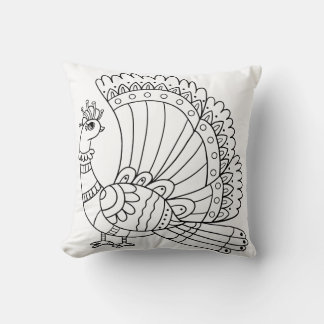 Kawaii Tiger Face Throw Pillow