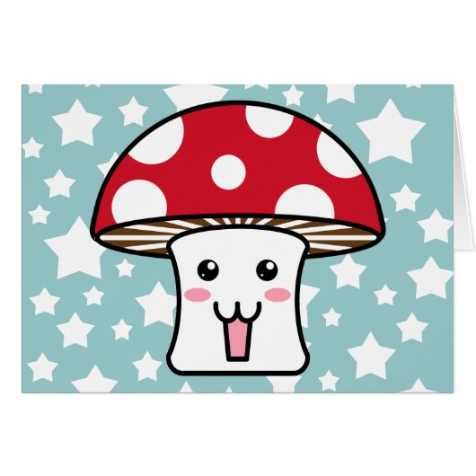 Kawaii Toadstool Cards (Front Horizontal)