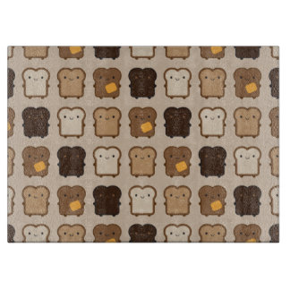 Kawaii Toast Cutting Board