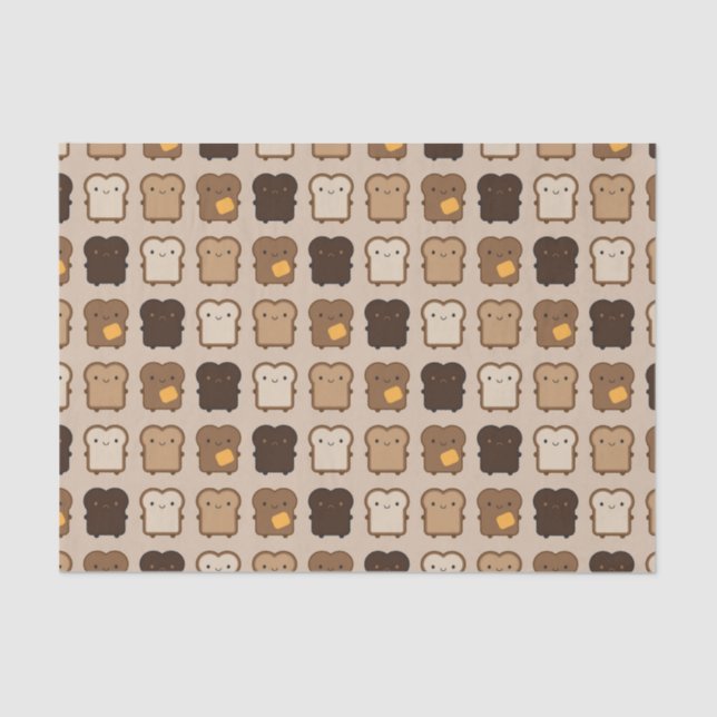 Kawaii Toast Tissue Paper (Front)