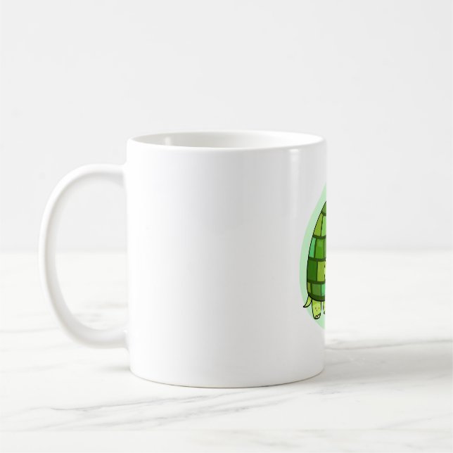 Kawaii Tortoise Coffee Mug (Left)
