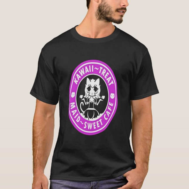 kawaii- treat maid- sweet cafe  T-Shirt (Front)