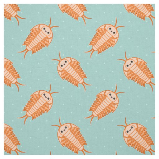 Kawaii Trilobite Fabric