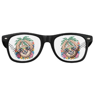 Kawaii Tropical Sloth – Cute Summer Vibes Rainbow  Retro Sunglasses