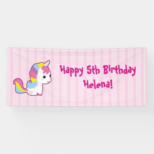 Kawaii Unicorn Banner