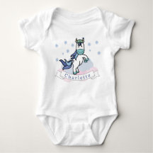 Kawaii Unicorn Colorful Cute Stars Clouds Name