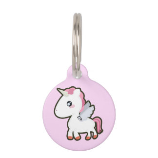 Kawaii Unicorn Pet ID Tag