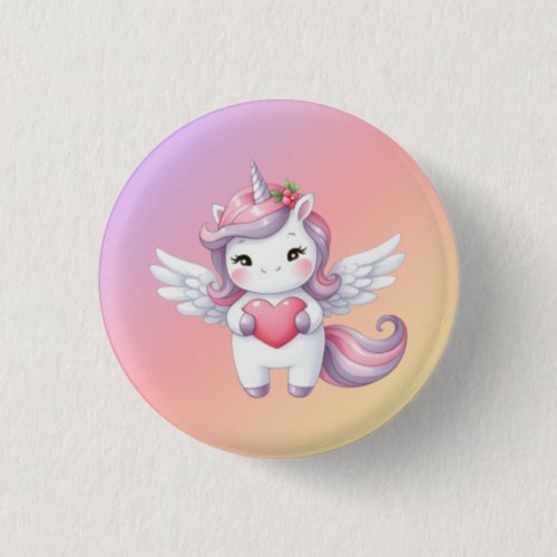 Kawaii Unicorn Rainbow Color Pin Button