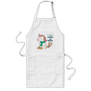 Kawaii Unicorn   Winter and Hoodies Long Apron
