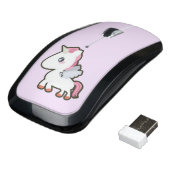 Kawaii Unicorn Wireless Mouse (Angled)