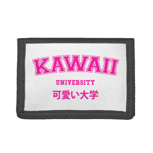 KAWAII UNIVERSITY TRI-FOLD WALLET