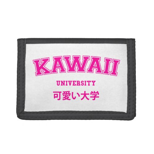 KAWAII UNIVERSITY TRIFOLD WALLET