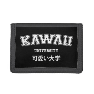 KAWAII UNIVERSITY TRIFOLD WALLET