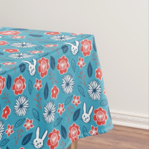 Kawaii Usagi Floral Pattern Tablecloth