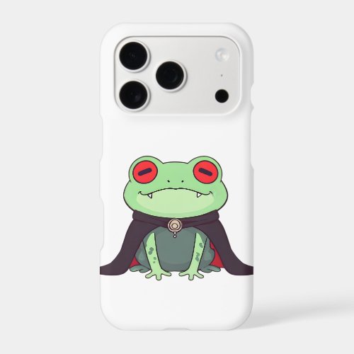 Kawaii Vampire Frog Halloween Cape iPhone 17 Pro Case