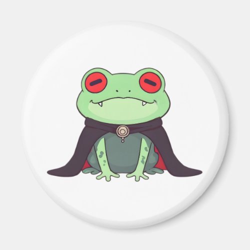 Kawaii Vampire Frog Halloween Cape Magnet