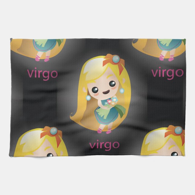 kawaii virgo towel (Horizontal)