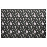 Kawaii voodoo repeat pattern fabric