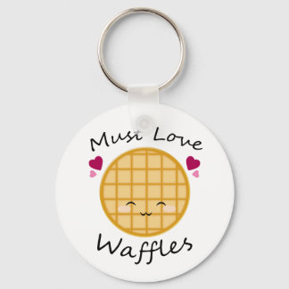 Kawaii Waffle Keychain