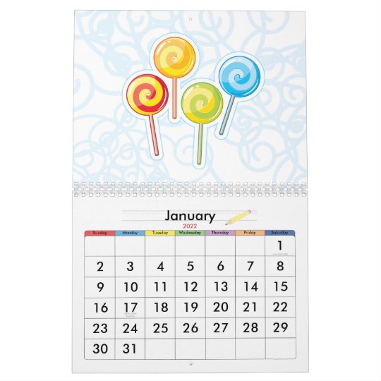 Kawaii Wall Calendar Zazzle com Kawaii Wall Calendar Zazzle com