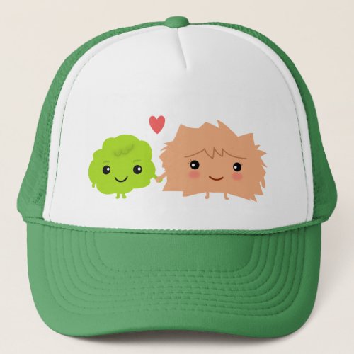 Kawaii Wasabi and Ginger Love Each Other Trucker Hat