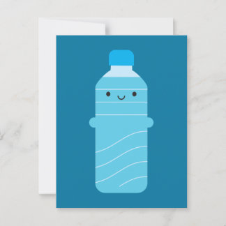 Kawaii Water Bottle Postcard