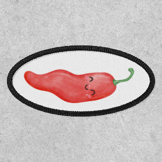 Kawaii Watercolor Hot Pepper Patch