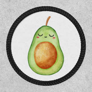 Kawaii Watercolor Little Avocado Patch