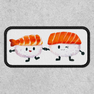 Kawaii Watercolor Sushi Patch