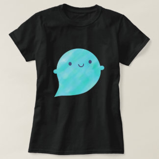 Kawaii Watercolour Ghost (Ocean) T-Shirt