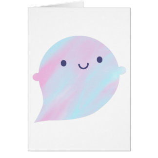 Kawaii Watercolour Ghost (Unicorn) Cards