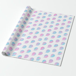 Kawaii Watercolour Ghosts (Unicorn) Wrapping Paper