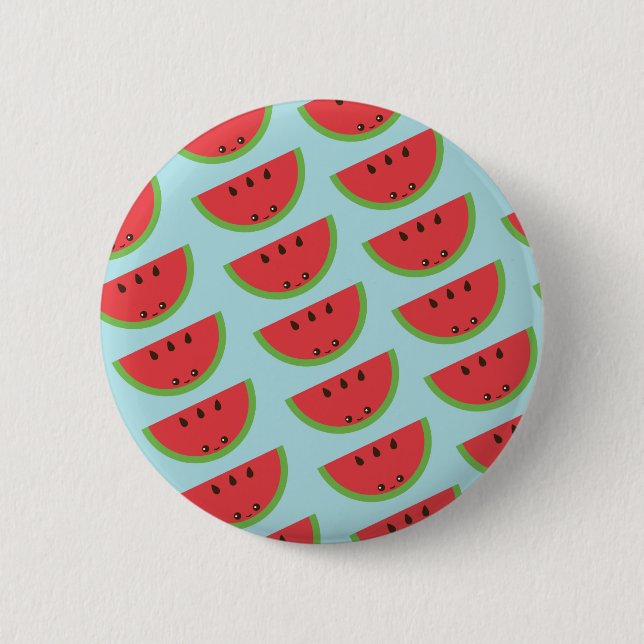 Kawaii Watermelon Button (Front)