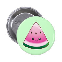 Kawaii Watermelon Button