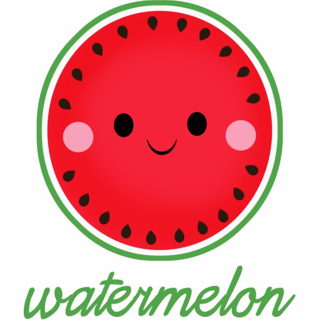 Kawaii Watermelon Cutout (Front)