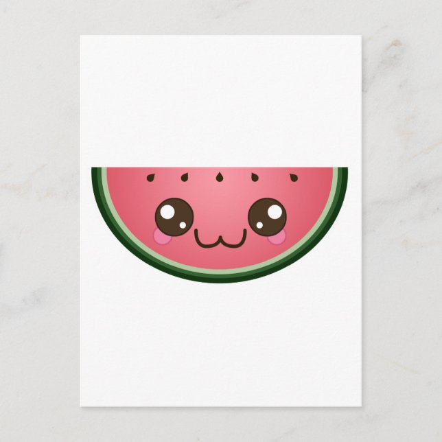 Kawaii Watermelon Postcard (Front)