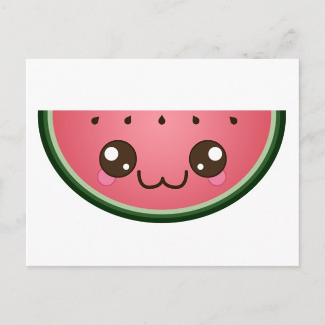 Kawaii Watermelon Postcard (Front)