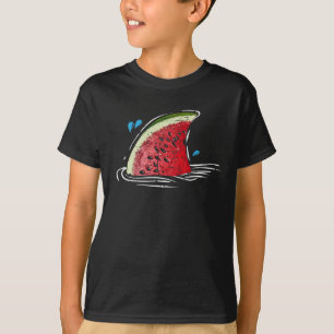 Kawaii Watermelon Shark Fin Family Summer Vacation T-Shirt