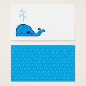 Kawaii whale bookmark (Front & Back)