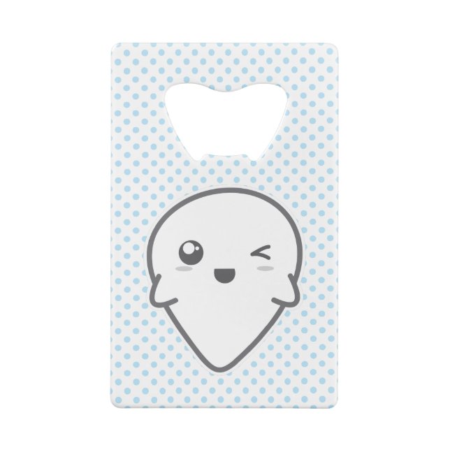 Kawaii Winking Ghost Bottle Opener (Back)