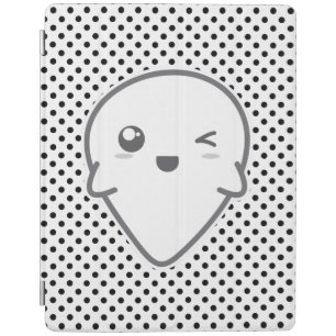 Kawaii Winking Ghost iPad Case