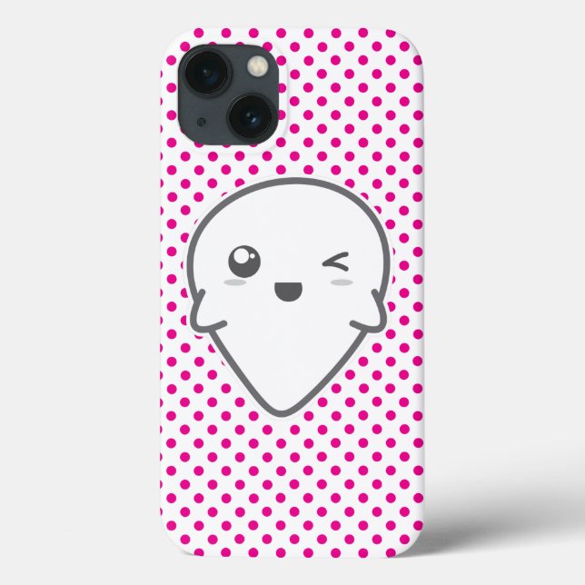 Kawaii Winking Ghost iPad Mini Case (Back)