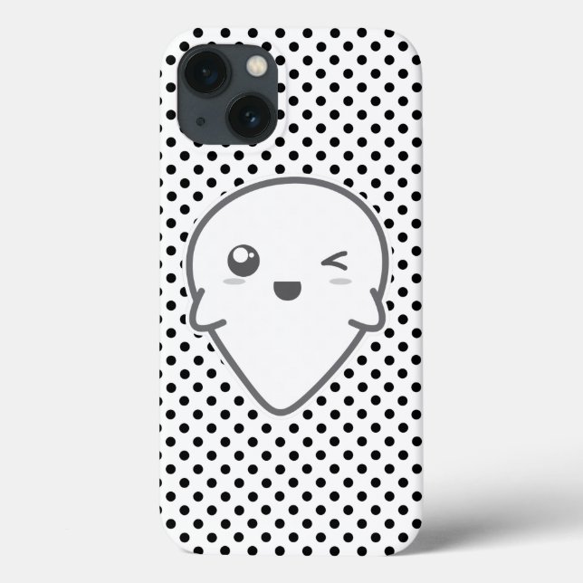 Kawaii Winking Ghost iPad Mini Case (Back)