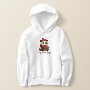  kawaii winter panda hoodie