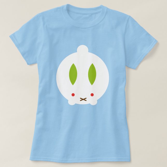 Kawaii Winter Snow Bunny T-Shirt (Design Front)