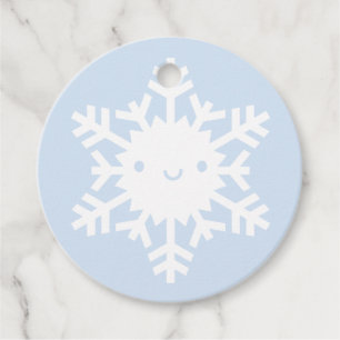Kawaii Winter Snowflake Favor Tags