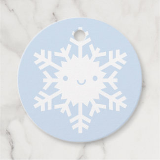 Kawaii Winter Snowflake Favor Tags