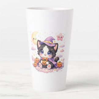 Kawaii Witch Cloud Kitty Latte Mug