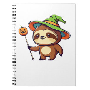 kawaii witch sloth Classic T-Shirt Notebook