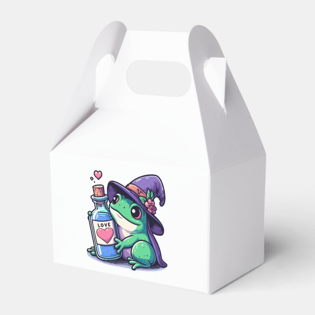 Kawaii witchy love potion favor boxes (Front Side)